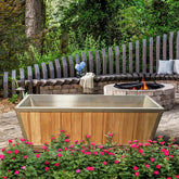 Glacier cold plunge tub